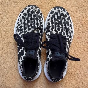 Adidas swift animal print athletic sneakers